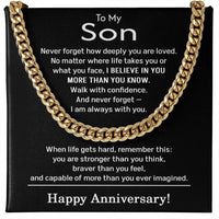 Load image into Gallery viewer, Anniversary Necklace for Son
