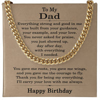 Load image into Gallery viewer, Birthday Gifts for Dad from Daughter and Son - To My Dad Birthday Necklace
