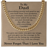 Load image into Gallery viewer, Cuban Link Chain for Dad, To My Dad Necklace
