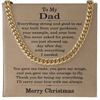 Load image into Gallery viewer, Christmas Gifts for Dad from Daughter - Dad Christmas Gifts from Son, Stainless Steel Cuban Link Chain
