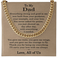 Load image into Gallery viewer, Gifts for Dad from All of Us Necklace for Dad, To My Dad Necklace Gift
