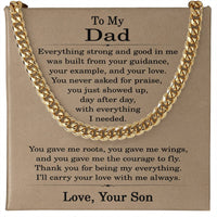 Load image into Gallery viewer, To My Dad Necklace from Son, Dad Gift from Son, Fathers Day Gifts

