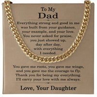 Load image into Gallery viewer, To My Dad Necklace from Daughter, Dad Gift from Daughter, Fathers Day Gifts from Daughter
