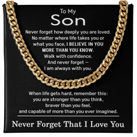 Load image into Gallery viewer, To My Son Necklace Stainless Steel
