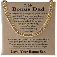 Load image into Gallery viewer, Bonus Dad Gifts from Son, To My Bonus Dad Necklace
