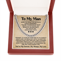 Load image into Gallery viewer, To My Man Necklace with Box - Promise Necklace for Men
