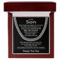 Birthday Jewelry for Son - To My Son Necklace