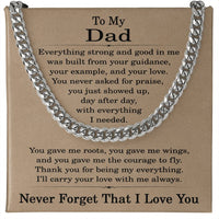 Load image into Gallery viewer, Cuban Link Chain for Dad, To My Dad Necklace
