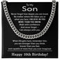 10th Birthday Gifts for Son - To My Son Necklace