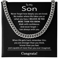 Load image into Gallery viewer, Son Graduation Gifts from Mom and Dad - Congrats Gifts for Son
