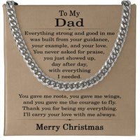 Load image into Gallery viewer, Christmas Gifts for Dad from Daughter - Dad Christmas Gifts from Son, Stainless Steel Cuban Link Chain
