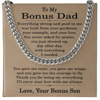 Load image into Gallery viewer, Bonus Dad Gifts from Son, To My Bonus Dad Necklace
