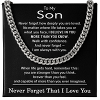 Load image into Gallery viewer, To My Son Necklace Stainless Steel
