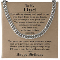 Load image into Gallery viewer, Birthday Gifts for Dad from Daughter and Son - To My Dad Birthday Necklace
