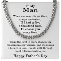Load image into Gallery viewer, Fathers Day Gift for Men - Fathers Day Necklace for Husband
