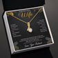 To My Beautiful Wife Necklace from Husband Wife Christmas Gifts from Husband You Will Forever Be My Queen Wife Necklace Alluring Beauty Pendant