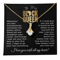 Load image into Gallery viewer, To My Black Queen Necklace for Her - African American Gifts for Women
