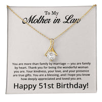 Load image into Gallery viewer, 51st Birthday Gifts for Mother in Law - To My Mother in Law Necklace
