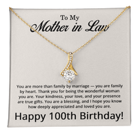 Load image into Gallery viewer, 100th Birthday Gifts for Mother in Law - To My Mother in Law Necklace
