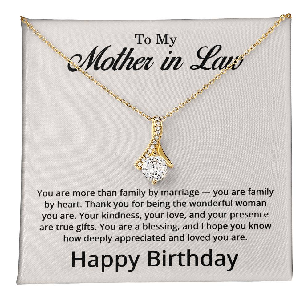 Birthday Gifts for Mother in Law - To My Mother-in-Law Necklace