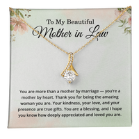 Load image into Gallery viewer, Mother in Law Gifts - To My Beautiful Mother in Law Necklace Jewelry for Her
