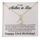 53rd Birthday Gifts for Mother in Law - To My Mother in Law Necklace