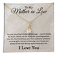 To My Mother in Law Necklace I Love You