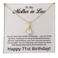71st Birthday Gifts for Mother in Law - To My Mother in Law Necklace