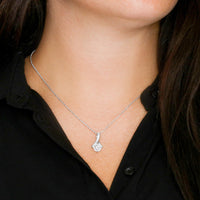 Load image into Gallery viewer, To My Daughter Necklace from Dad Daughter Gift from Father to  Daughter Jewelry with Pendant Braver Stronger

