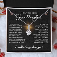Load image into Gallery viewer, To My Granddaughter Necklace from Grandpa Grandma Precious Granddaughter Gift Birthday Christmas Be Strong Brave from Grandmother Grandfather Grandparent
