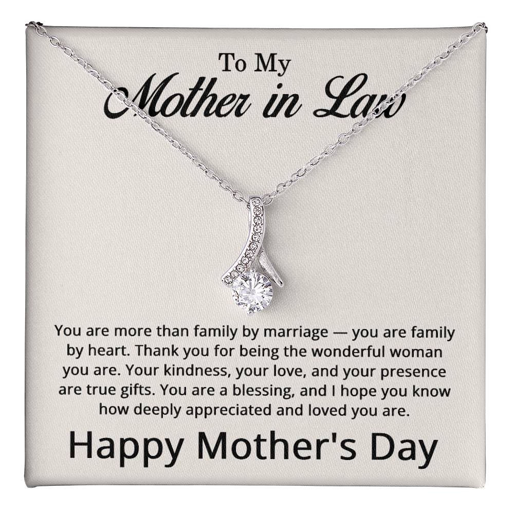Mother in Law Mothers Day Gift – Alluring Beauty Pendant Mother‑in‑Law Necklace