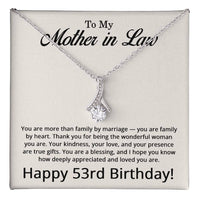 Load image into Gallery viewer, 53rd Birthday Gifts for Mother in Law - To My Mother in Law Necklace
