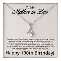Load image into Gallery viewer, 100th Birthday Gifts for Mother in Law - To My Mother in Law Necklace
