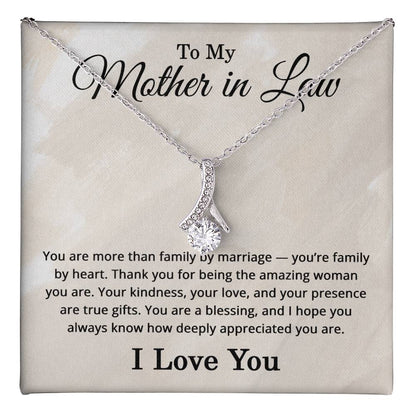 To My Mother in Law Necklace I Love You