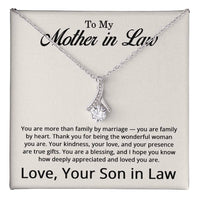 Load image into Gallery viewer, To My Mother in Law Gifts from Son in Law - To My Mother-in-Law Necklace from Son-in-Law
