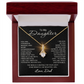 To My Daughter Necklace from Dad Daughter Gift from Father to  Daughter Jewelry with Pendant Braver Stronger