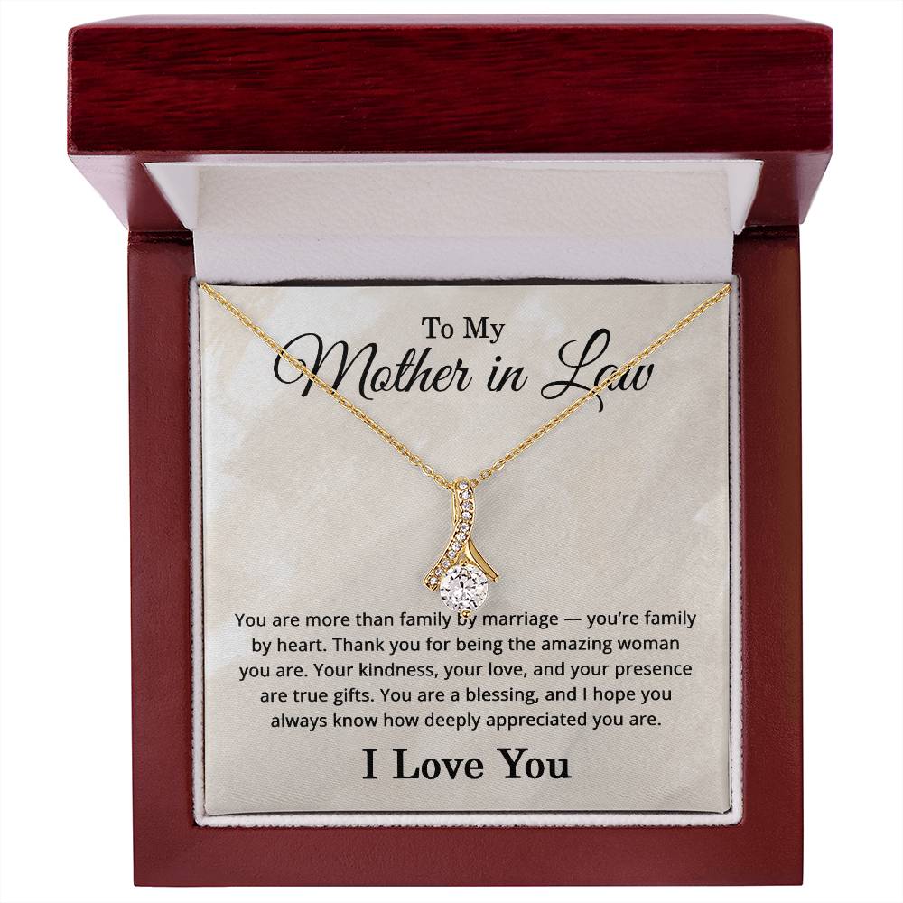 To My Mother in Law Necklace I Love You