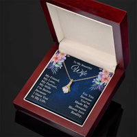 Load image into Gallery viewer, To My Beautiful Wife Necklace Wife Christmas Gift Wife Valentine's Day Gifts for Women ShineOn Fulfillment
