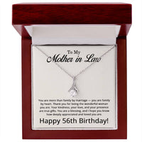 Load image into Gallery viewer, 56th Birthday Gifts for Mother in Law - To My Mother in Law Necklace
