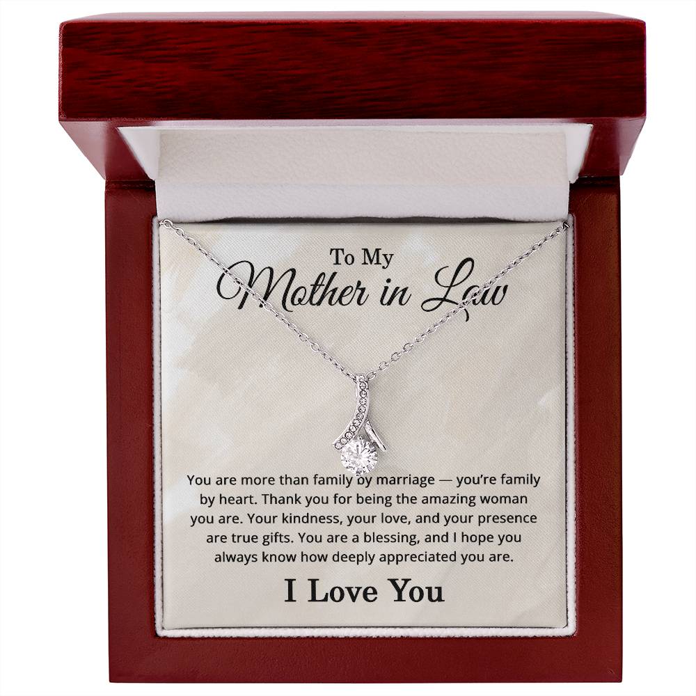 To My Mother in Law Necklace I Love You