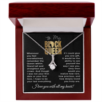 Load image into Gallery viewer, To My Black Queen Necklace for Her - African American Gifts for Women
