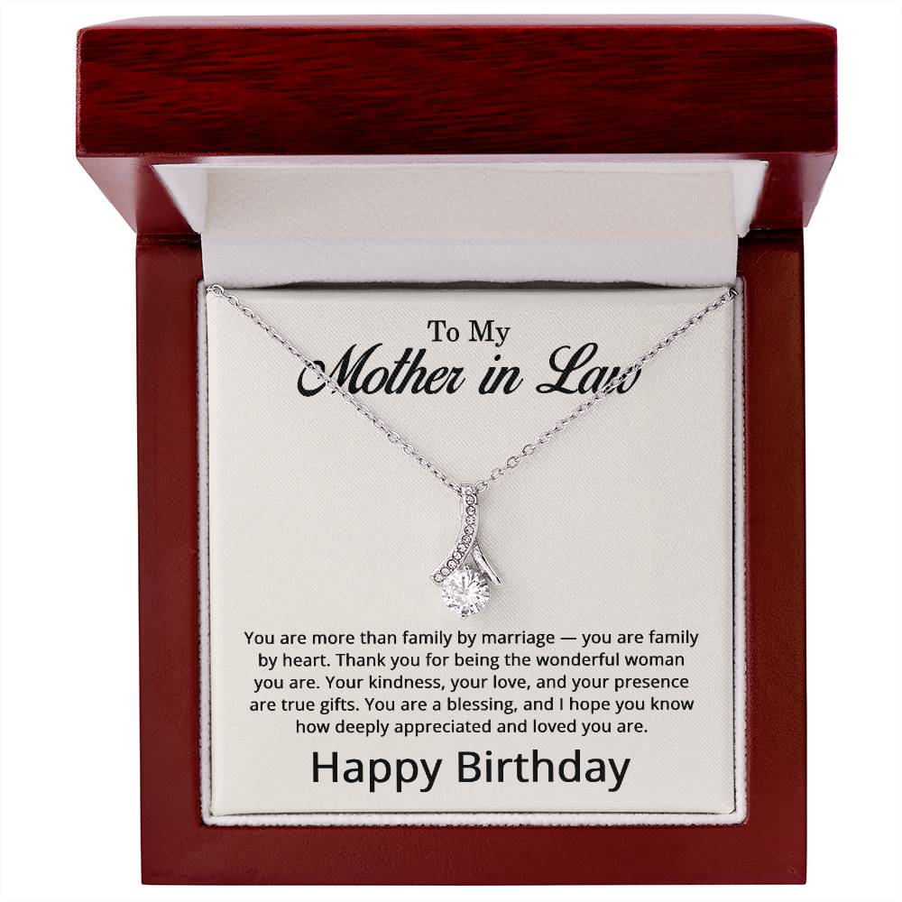 Birthday Gifts for Mother in Law - To My Mother-in-Law Necklace