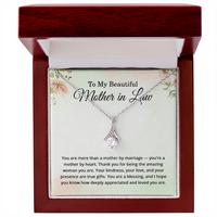 Load image into Gallery viewer, Mother in Law Gifts - To My Beautiful Mother in Law Necklace Jewelry for Her
