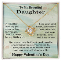 Load image into Gallery viewer, Daughter Valentines Day Necklace for Daughter from Dad
