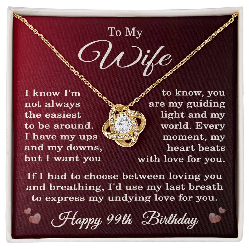 99th Birthday Gifts for Wife Happy 99th Birthday Necklace Jewelry 99 Years Old Birthday Gift