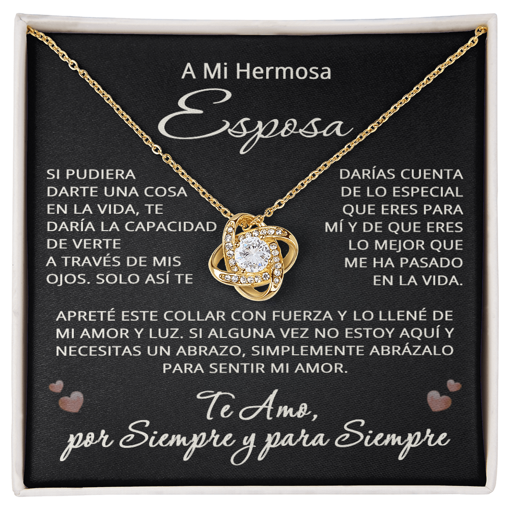 A Mi Esposa Collar Para Mi Hermosa Esposa Joyas para Cumpleaños, Navidad y Aniversario To My Wife Necklace in Spanish Birthday Christmas Anniversary Jewelry