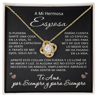 Load image into Gallery viewer, Regalo Para Mi Esposa de Esposo, Collar Nudo de Amor - Spanish Wife Necklace Gift
