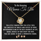 Expecting Mom Necklace – Mom to Be Gift for Christmas, Baby Shower, or Mother's Day Gift – Love Knot Pendant with Ten Little Fingers and Ten Little Toes Message