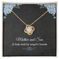 Mother’s Day Gift from Son – Mother Necklace from Son for Birthday or Christmas – A Link Tied by Angels Hands