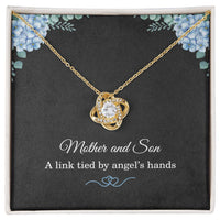 Load image into Gallery viewer, Mother’s Day Gift from Son – Mother Necklace from Son for Birthday or Christmas – A Link Tied by Angels Hands ShineOn Fulfillment
